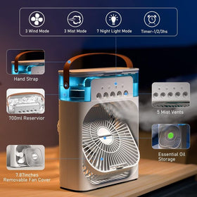 Portable Mini Air Cooler 3-in-1